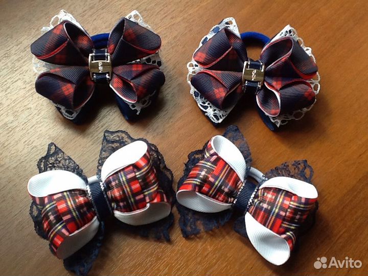 Школьные бантики ручной работы