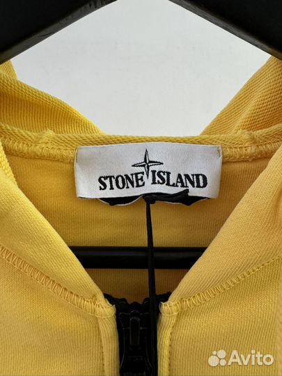 Зип-худи Stone Island Garment Dyed Yellow