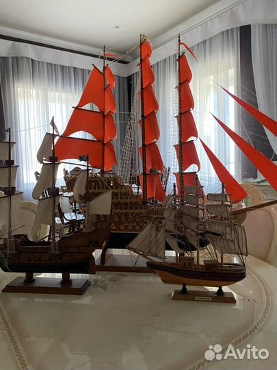 Корабли парусники ручной работы