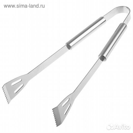 Набор для барбекю: лопатка, щипцы, вилка, 35 см