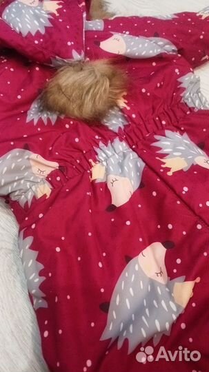 Зимний комбинезон для девочки 86