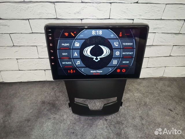 Магнитола на SsangYong Actyon на Андроид IPS экран