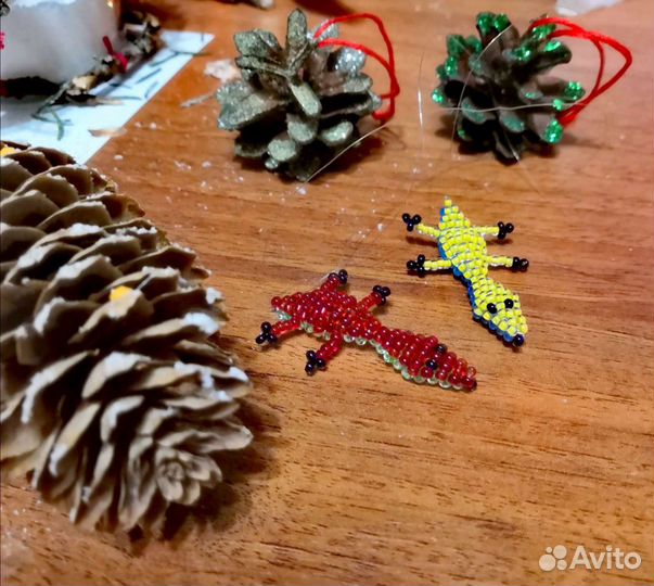 Крокодилы из бисера