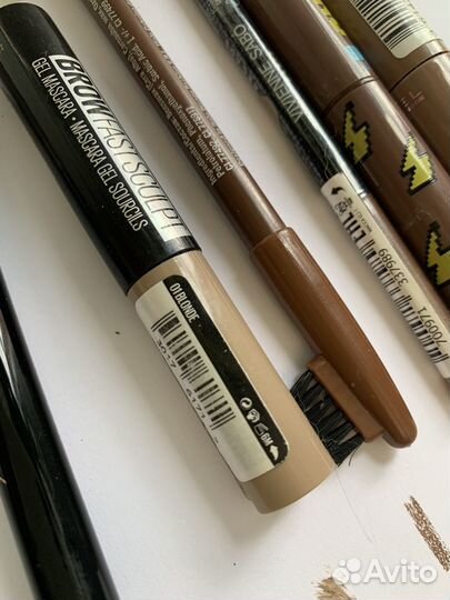 Новые карандаши для бровей,тушь для бровей 6 шт