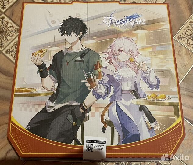 Коробка от пиццы Honkai Star Rail x Додо