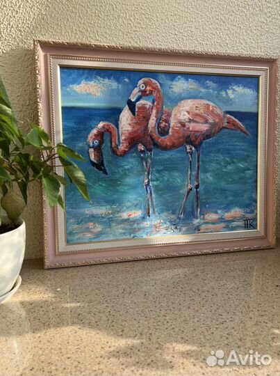 Картина маслом на холсте в раме