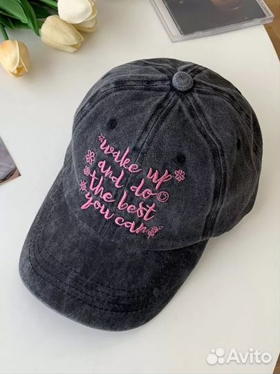 Бейсболка летняя унисекс стильная с надписью
