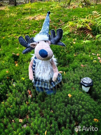 Новогодний олень с 2 уровнями ног, декор