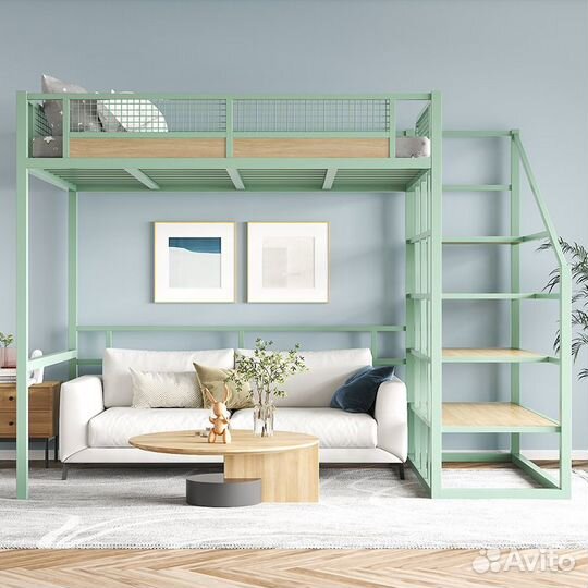 Кровать чердак для подростка с рабочей зоной
