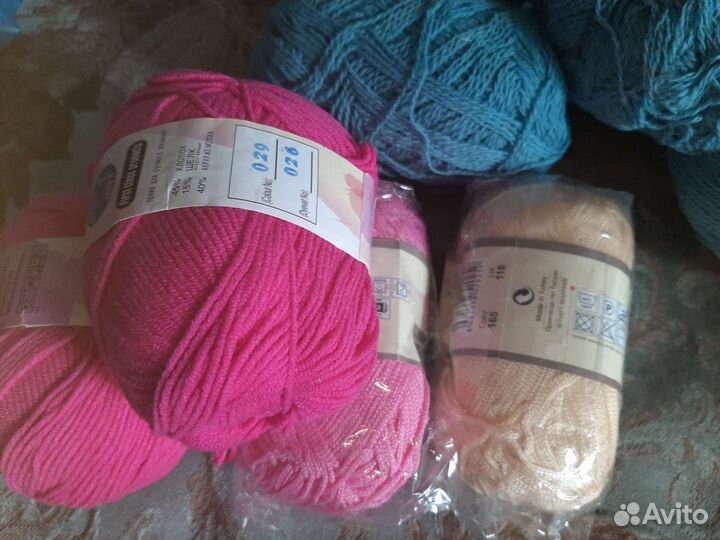 Пряжа нитки для вязания цена за все