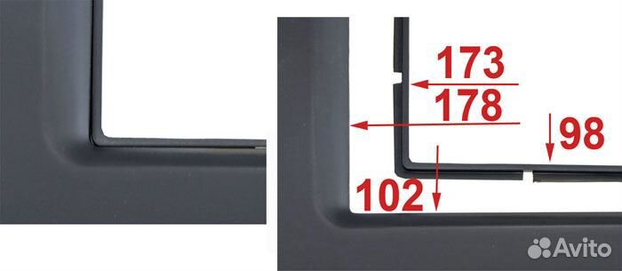 Переходная рамка fiat Bravо 2006-2016 N16