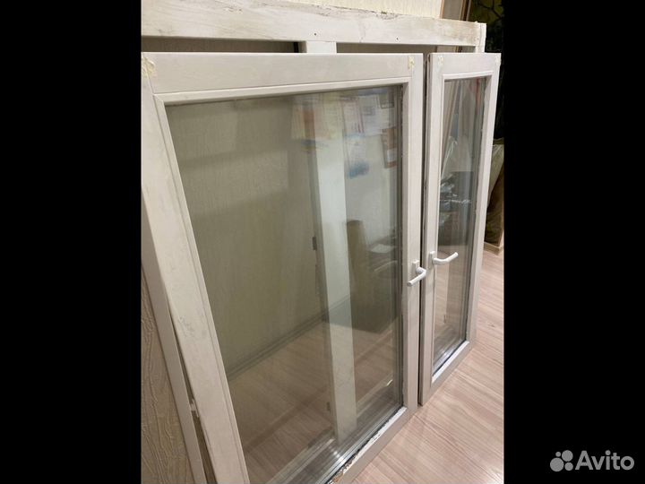 Деревянные окна со стеклопакетом и рамой в компл