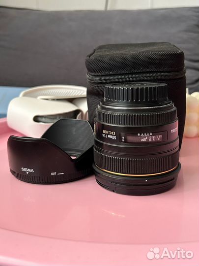 Объектив sigma 50 mm 1.4 canon