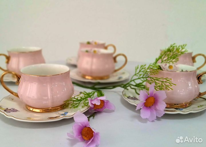 Чайные пары Royal Classics Розовый Тюльпан Китай