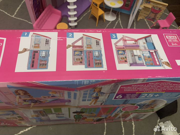 Кукольный дом Барби с мебелью и аксессуарами