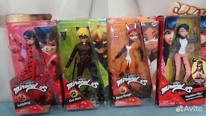 Кукла Леди Баг, Супер Кот, Рина Руж, Маринетт