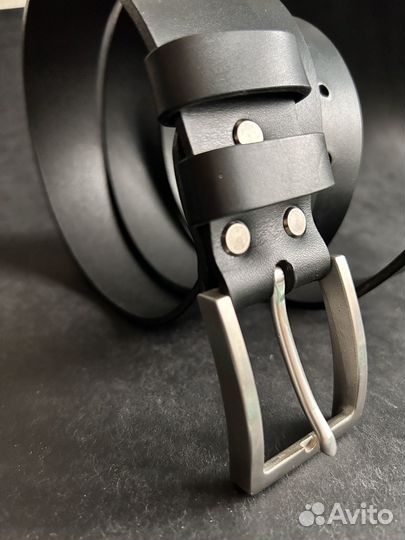 Ремень из итальянской кожи ручной работы