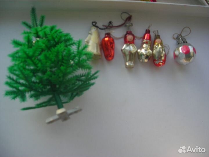 Елочные игрушки новогодние СССР малютка и елка