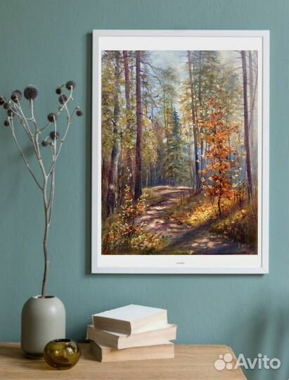 Картина маслом Осень, пейзаж