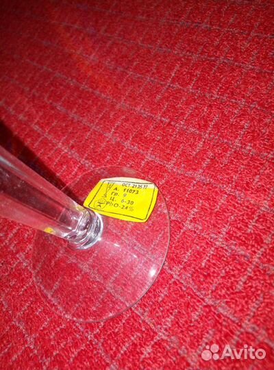 Хрустальные рюмки винтаж новые