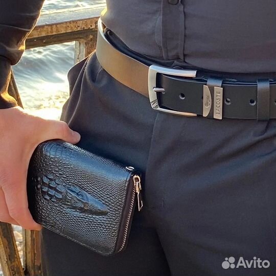 Набор(часы, портмоне, ремень)