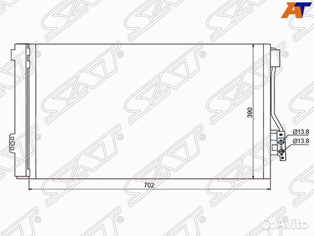 Радиатор кондиционера Mercedes Vito W639