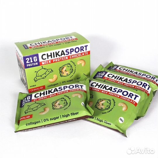 ChikaLab - Шоколад протеиновый без сахара (100гр)