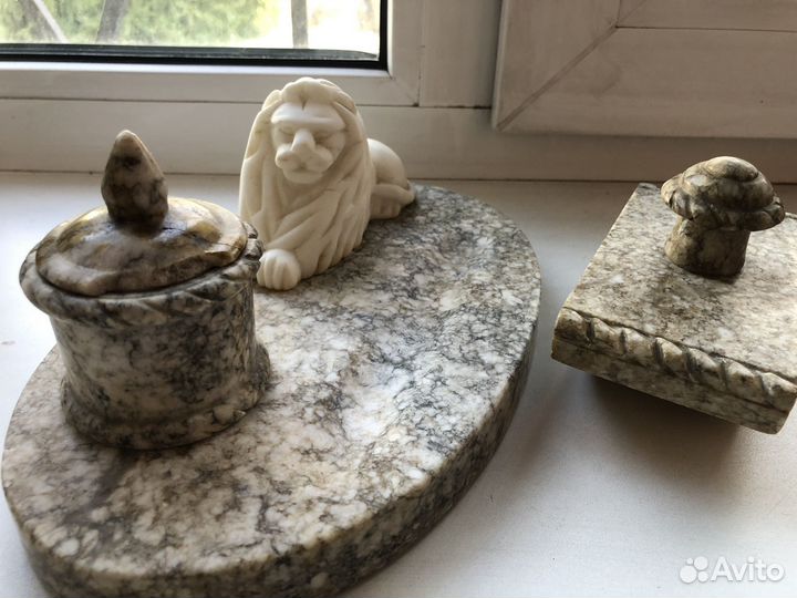 Чернильница письменный прибор старинный