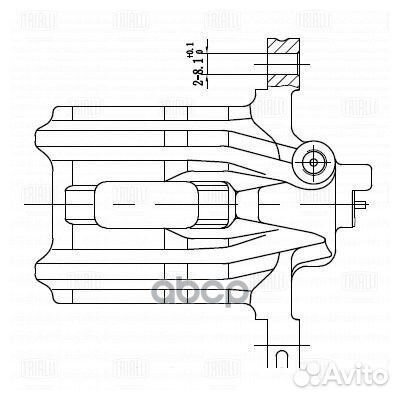 Суппорт тормозной honda CR-V 02-06 зад.прав. шт CF