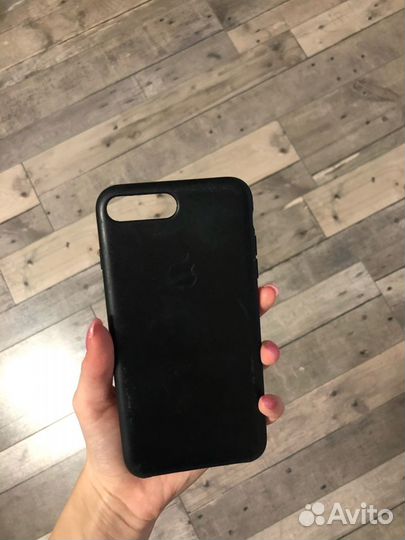 Оригинальный кожаный чехол на айфон 7+ и 8+