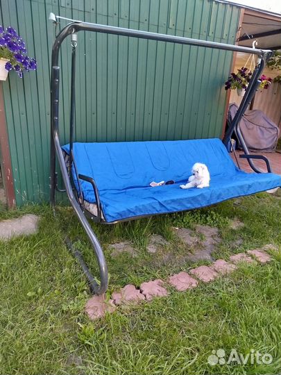 Садовые качели бу