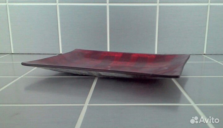 Ваза плоская (декоративная тарелка) стекло