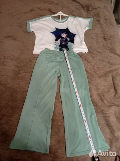 Костюм летний для девочки брюки +футболка