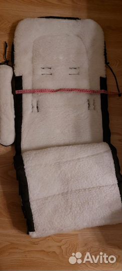 Меховой конверт в коляску овчина