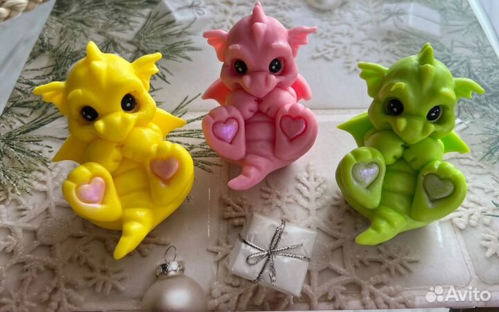Мыло ручной работы дракончики