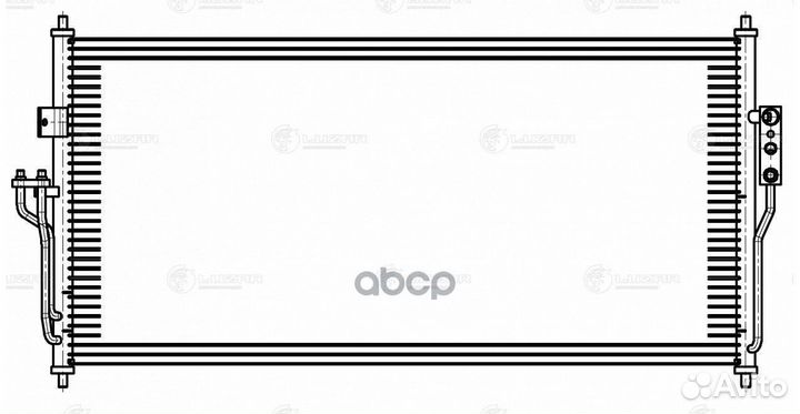 Конденсер nissan almera 1.6 06-12 lrac 14FC luzar