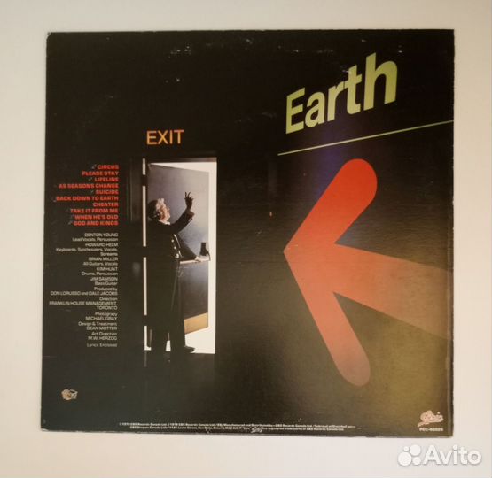 LP Zon –Back Down To Earth/ Epic– Canada1979