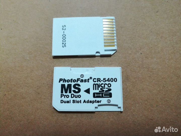 MS Pro Duo адаптер для micro SD карт