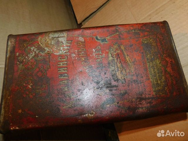 Антикварная,редкая,жестяная банка Канавинский з-д