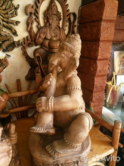 Ганеша деревянный 50х годов прошлого века