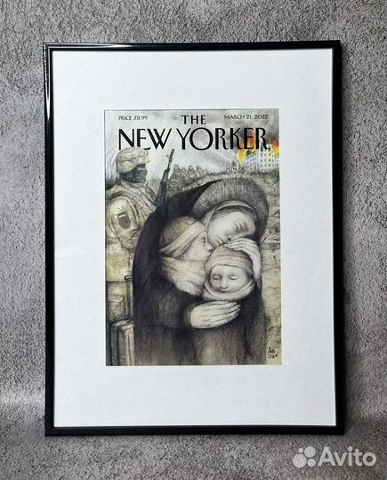 Обложки журнала The New Yorker в оформлении и без