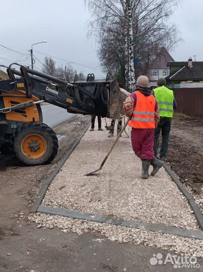 Услуги минипогрузчика с доп навесным оборудованием