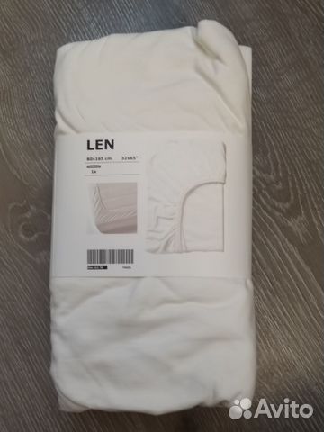 Простыня натяжная Икеа 80х165