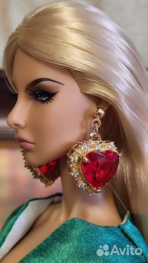 Серьги для кукол формата 1/6 integrity, barbie