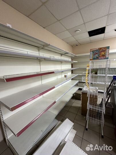 Стеллаж металлический торговый для магазина бу