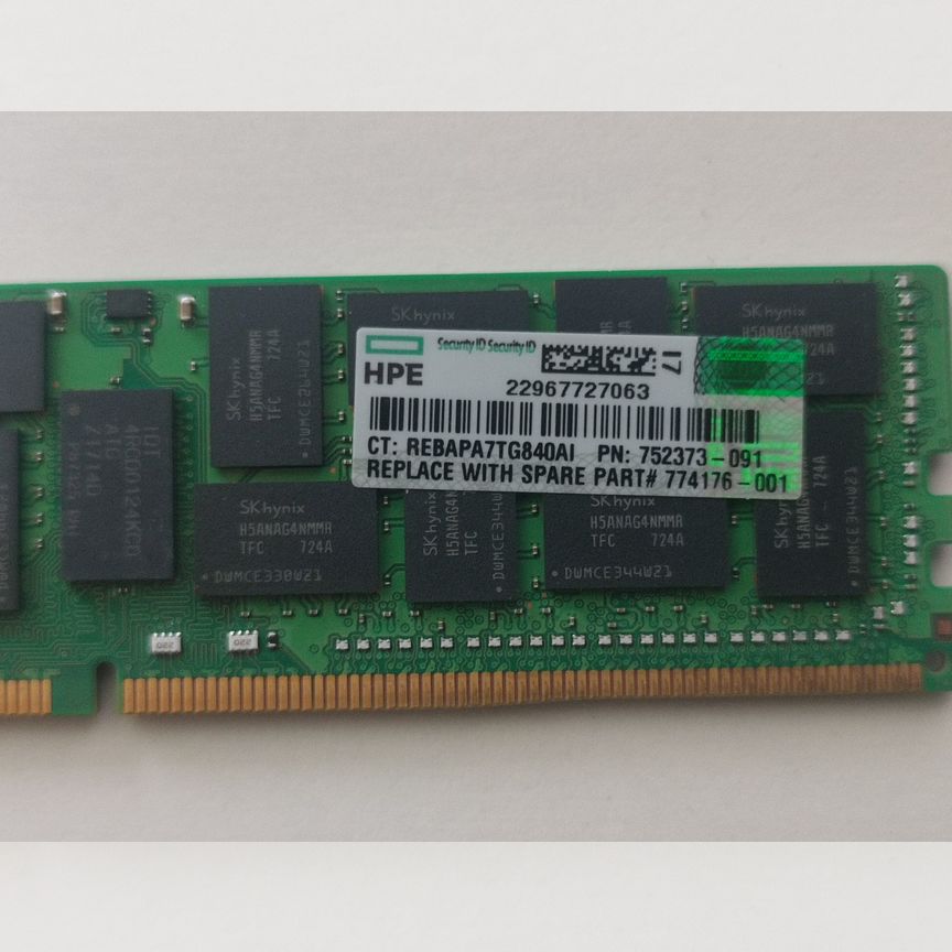 [752373-091] 64 Gb 2133 Mhz Lrdimm Hpe Склад 39 Шт