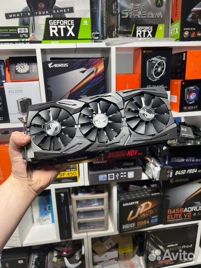 Видеокарта Geforce GTX 1080 8gb rog strix