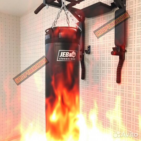 Боксерский мешок 40 кг + турник 3 в 1 мультихват