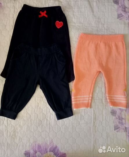 Штанишки для девочки 80 86