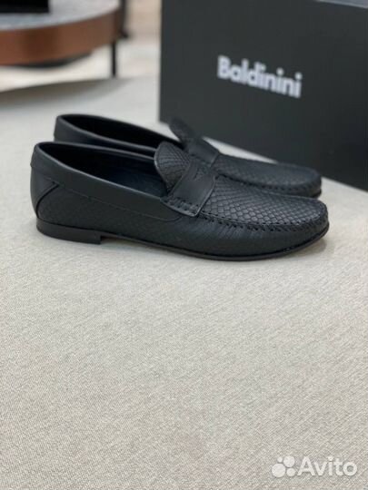 Мокасины мужские кожаные baldinini